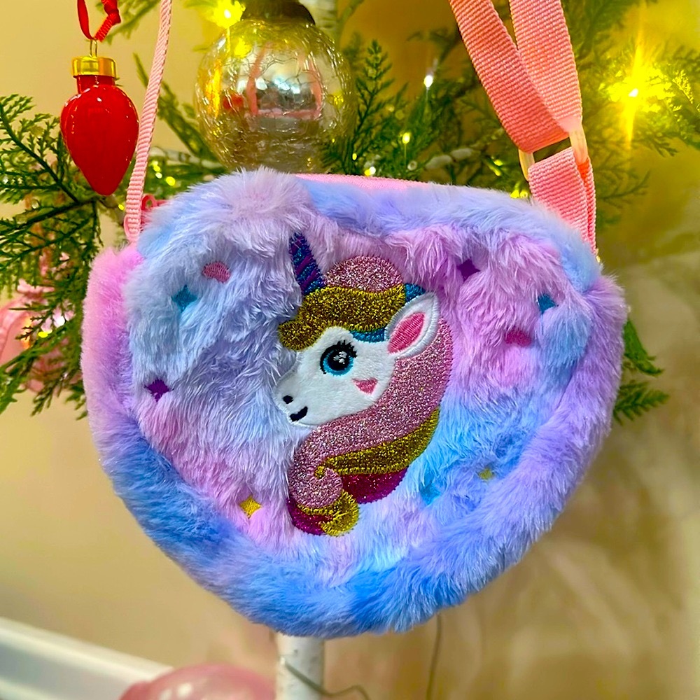 Fuzzy unicorn Bag